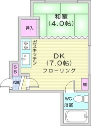 北３４条駅 徒歩7分 2階の物件間取画像